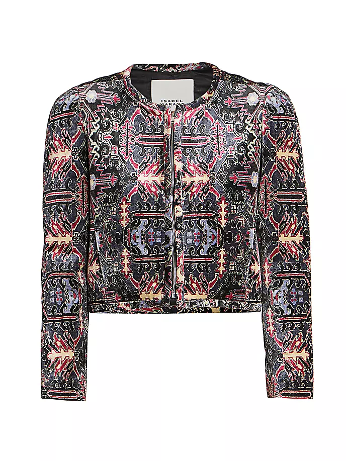 

Укороченная бархатная куртка Valian Isabel Marant, черный