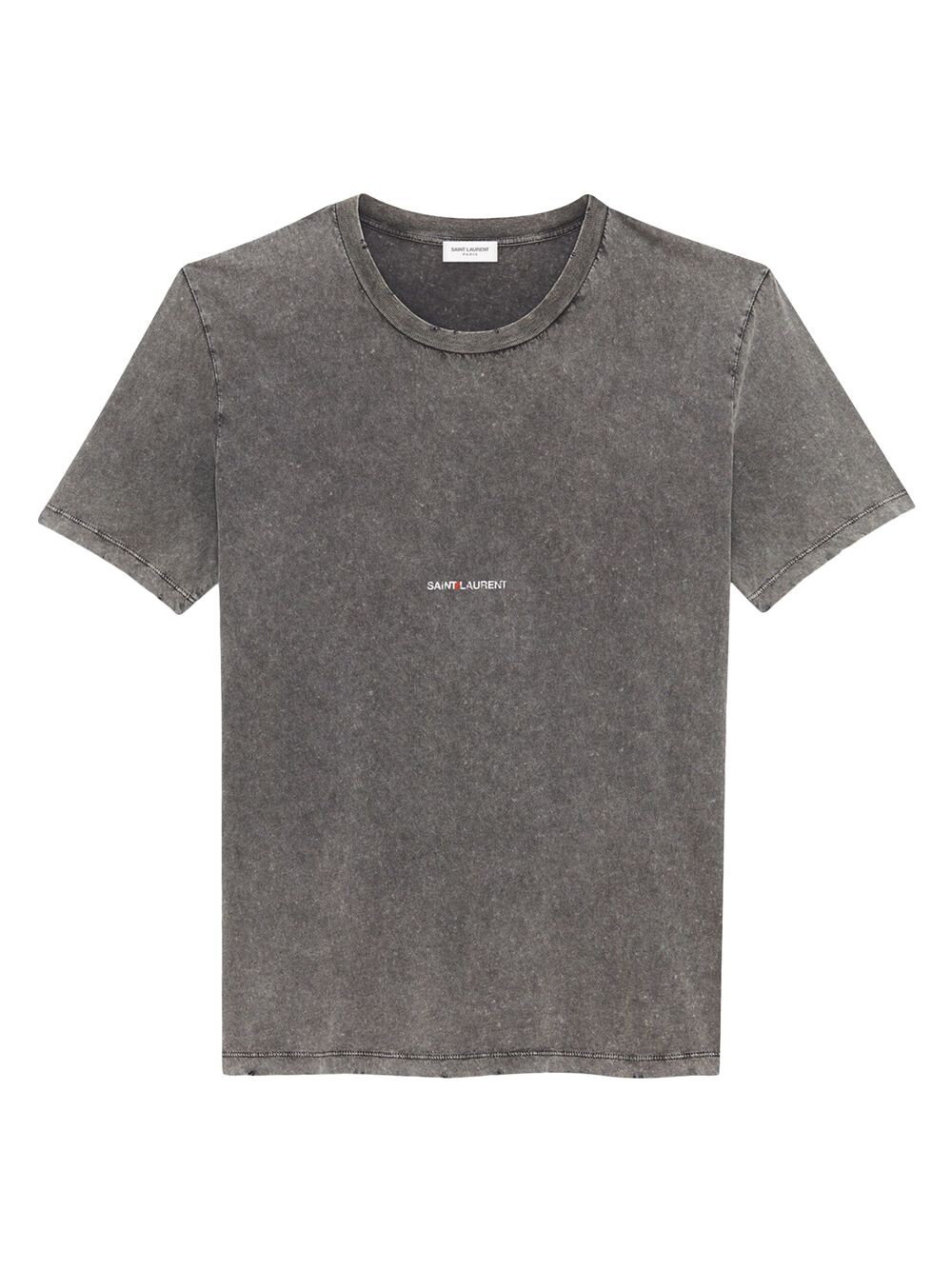 

Футболка Saint Laurent Rive Gauche Destroyed Saint Laurent, нуарный, Серый