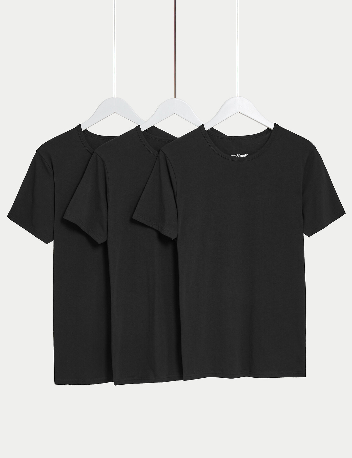 

3 шт., жилеты-футболки Cool & Fresh Marks & Spencer, черный