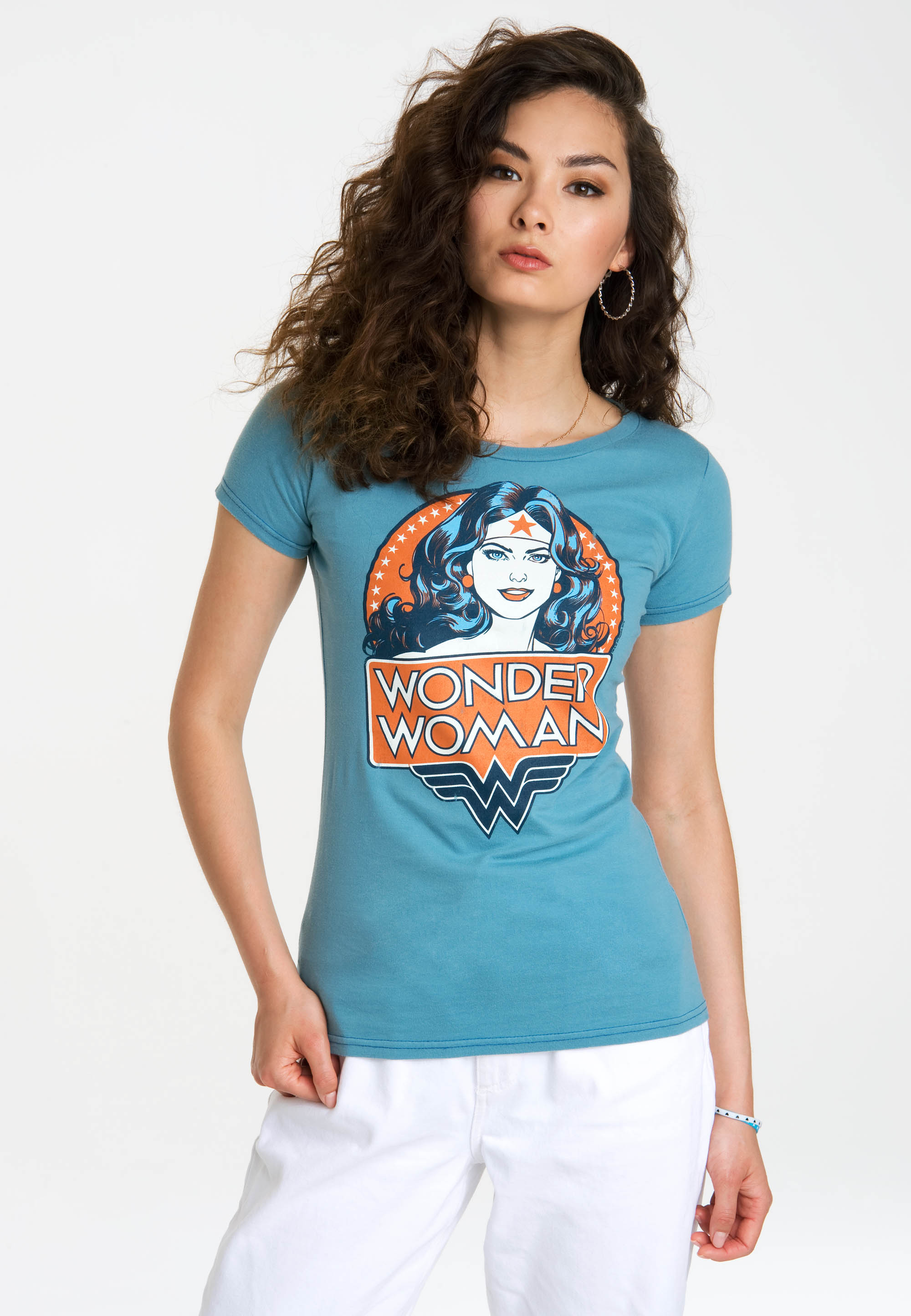 Футболка Logoshirt Wonder Woman Portrait, синий цена и фото