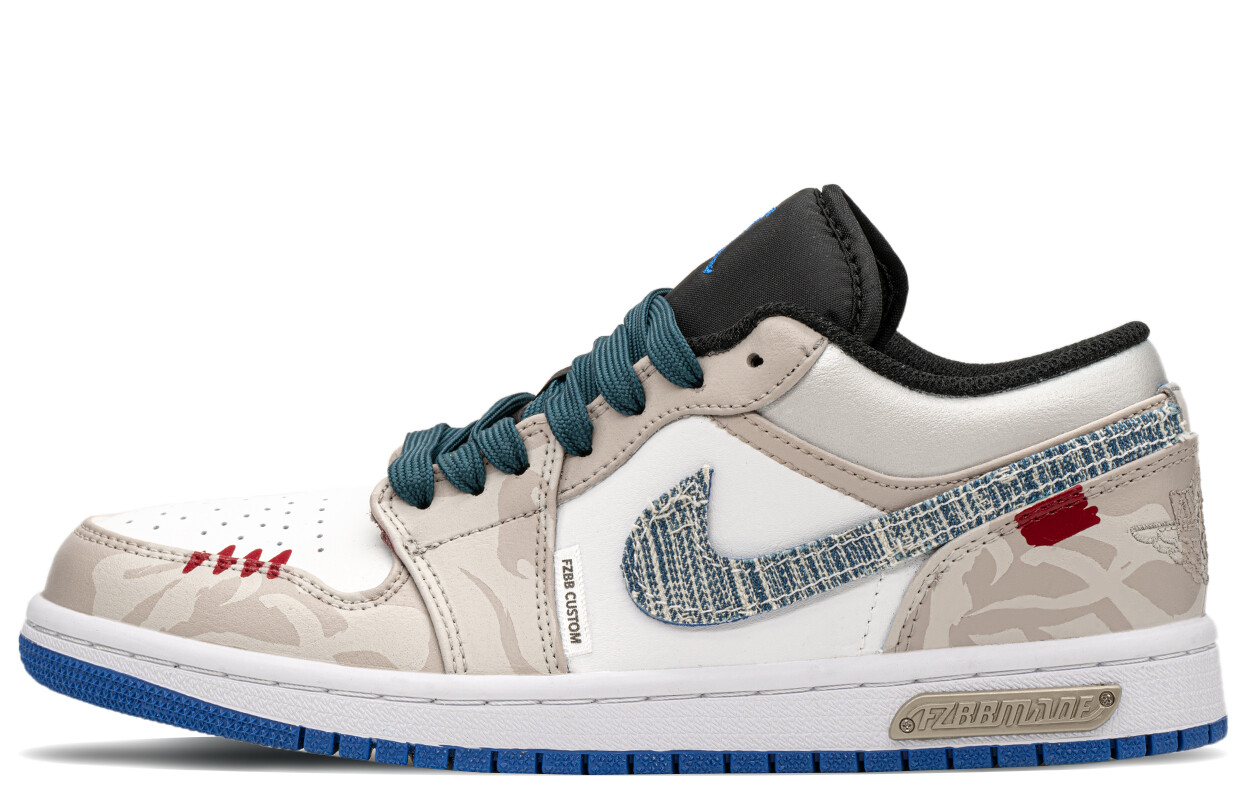 

Кроссовки Air Jordan 1 Vintage Basketball Shoes Women's Low-top Beige, хаки
