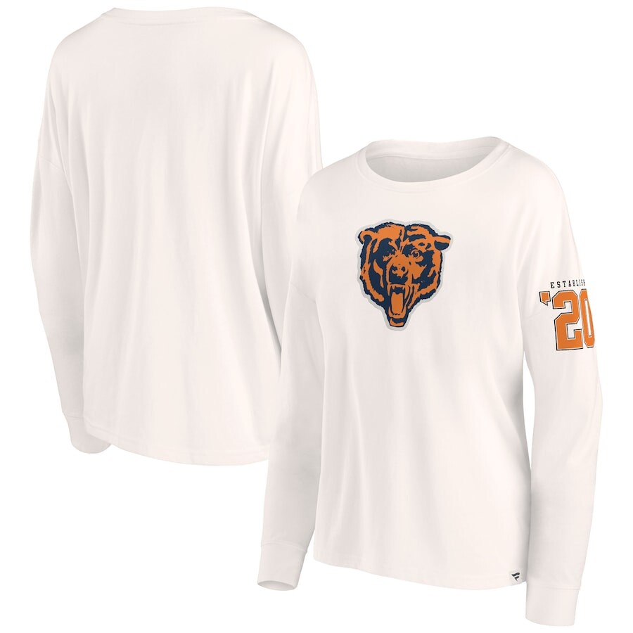 

Футболка с длинным рукавом Fanatics Branded Chicago Bears, кремовый