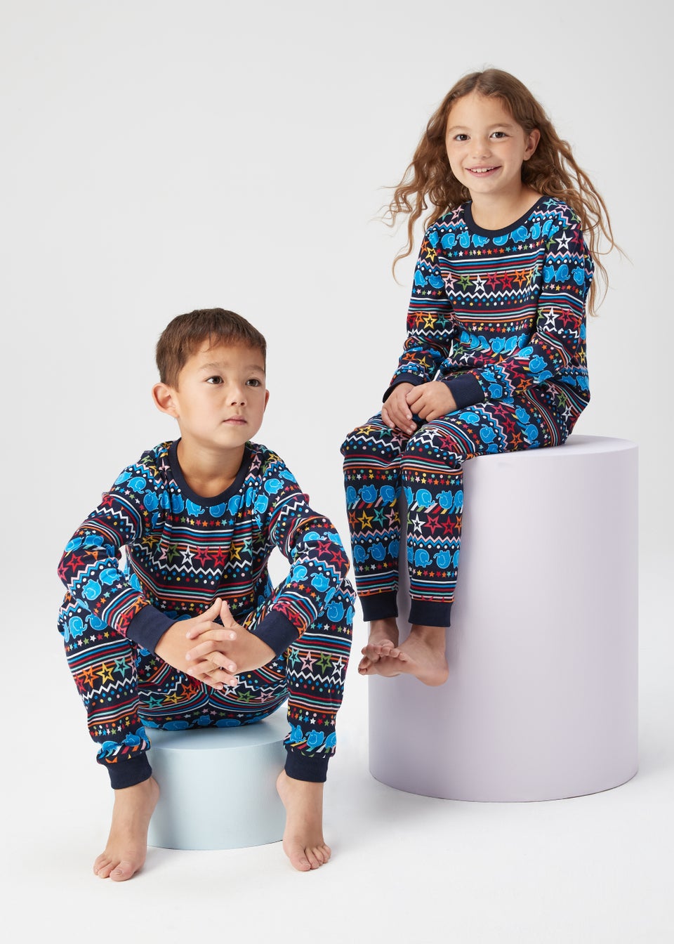 

Детский пижамный комплект из темно-синего джерси Alder Hey (2–13 лет)