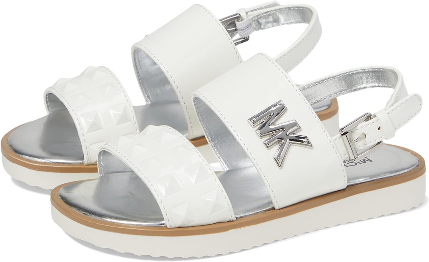 

Сандалии на плоской подошве Brandy Sherry MICHAEL Michael Kors, цвет White Patent