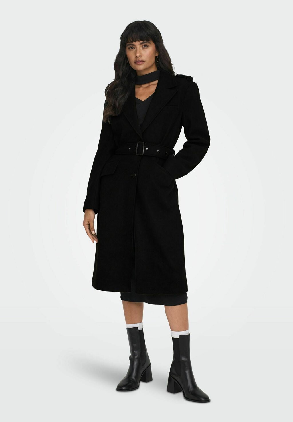 

Тренч ONLSIF FILIPPA LIFE BELTED CC OTW ONLY, черный