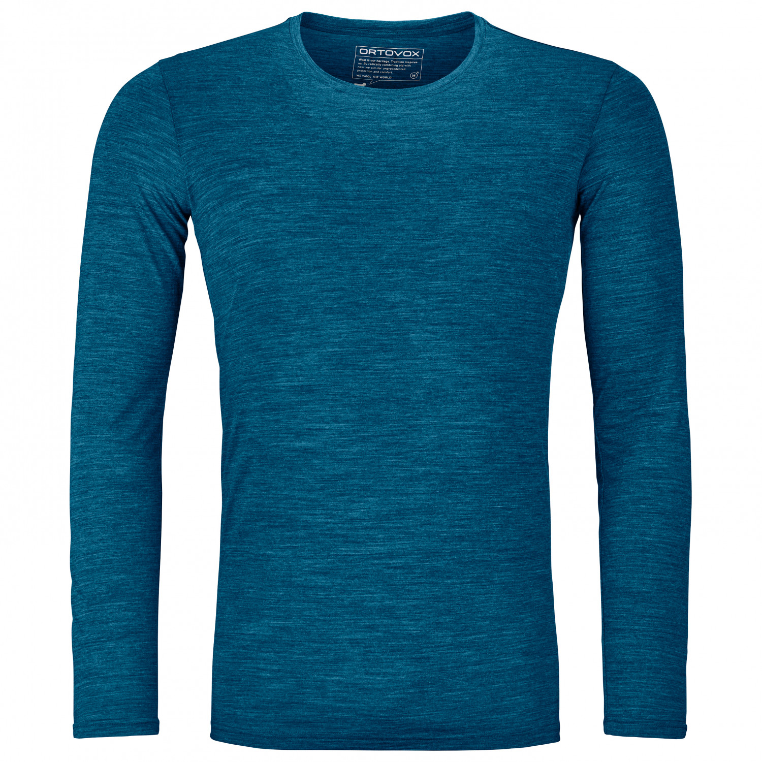 Рубашка из мериноса Ortovox 150 Cool Clean L/S, цвет Petrol Blue Blend