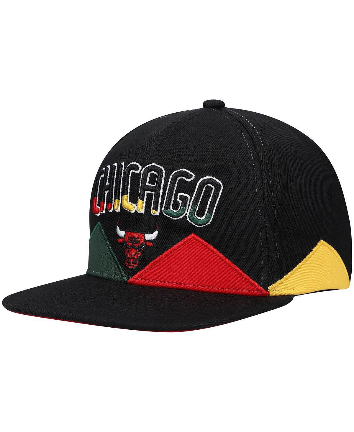 

Черная мужская кепка Snapback Chicago Bulls History Month черного цвета Mitchell & Ness