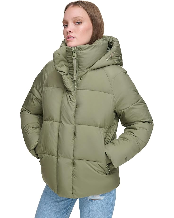 Пуховик Levi's Quilted Hooded Bubble, цвет Lichen Green