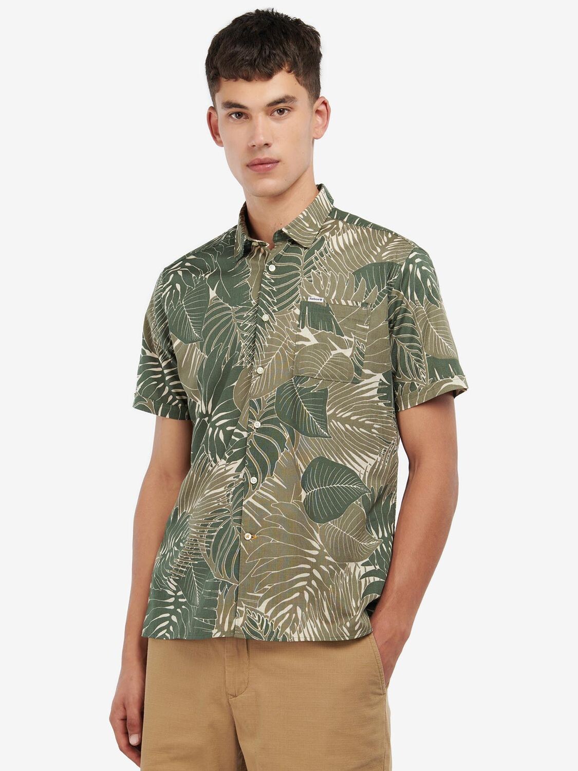 

Летняя рубашка Barbour Cornwall, оливковый