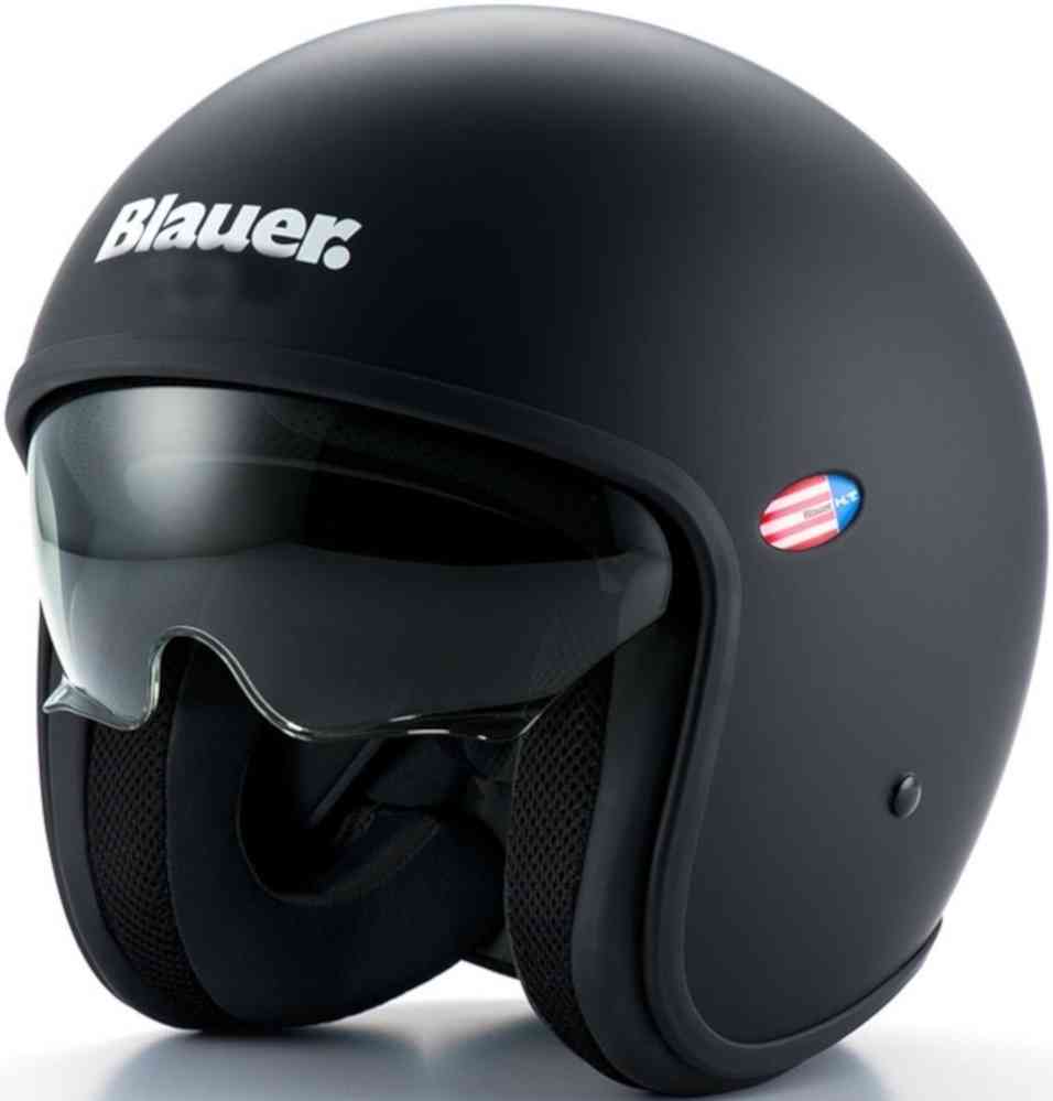 Шлем Pilot 1.1 монохромный черный матовый реактивный Blauer цена и фото