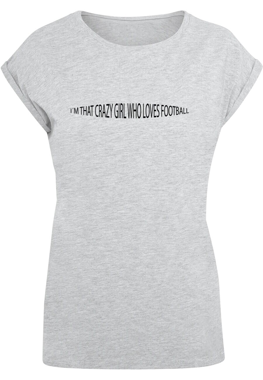 

Футболка Merchcode FOOTBALL GIRL, пятнистый серый