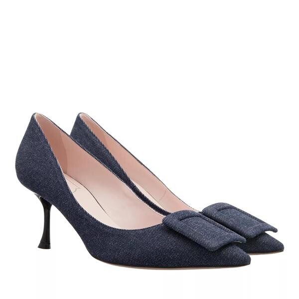 

Туфли casual style plain pin heels party style dark Roger Vivier, синий