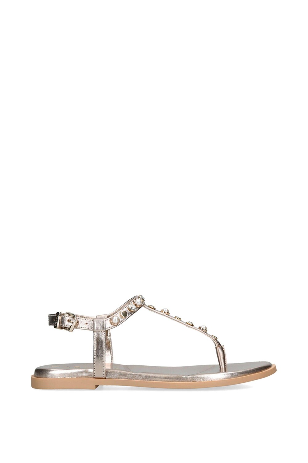 

Кожаные сандалии Precious T Bar Carvela, бронза