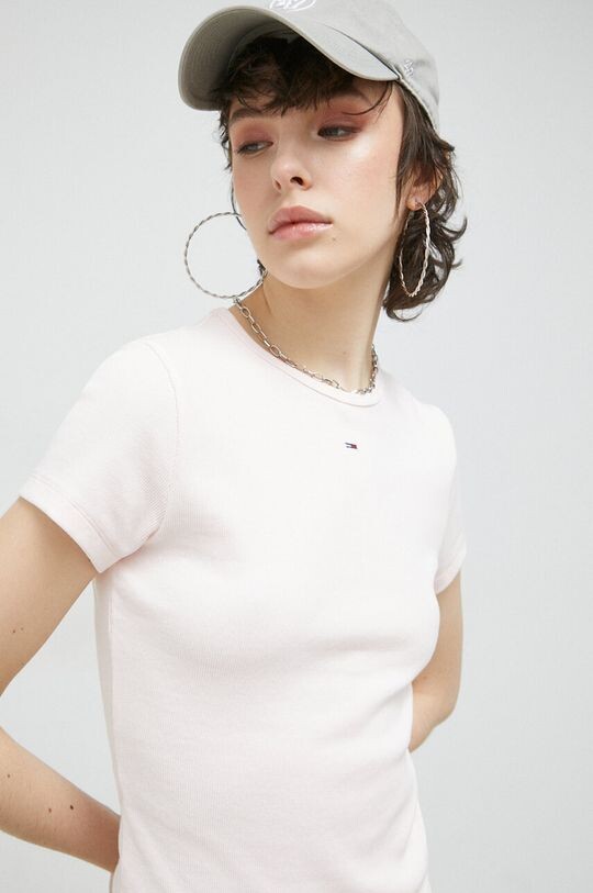 

Футболка Томми Джинс Tommy Jeans, розовый