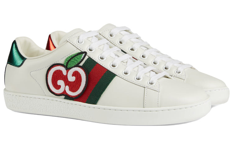 

Кроссовки GUCCI Ace GGApple Wmns, белый/зеленый/красный