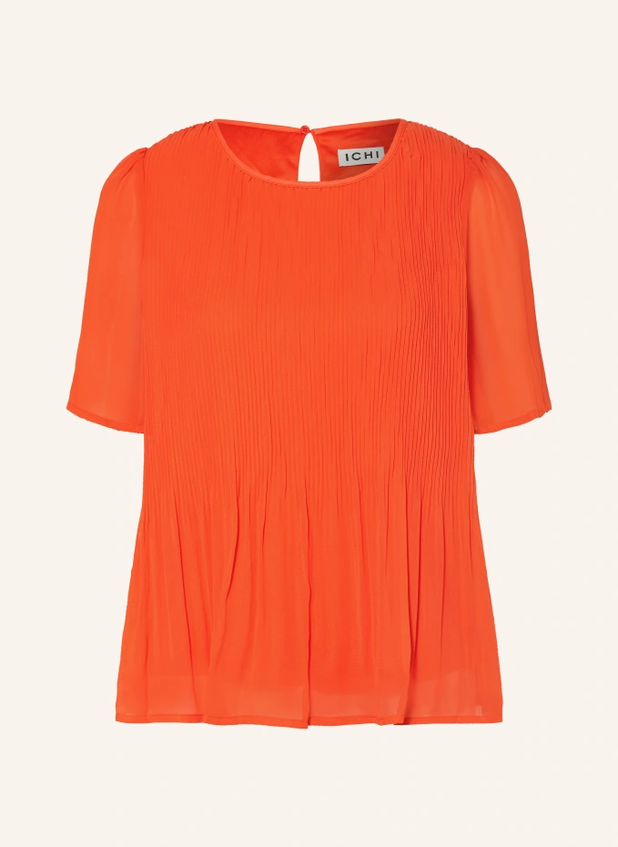 Блузка-рубашка ihnally со складками Ichi, оранжевый