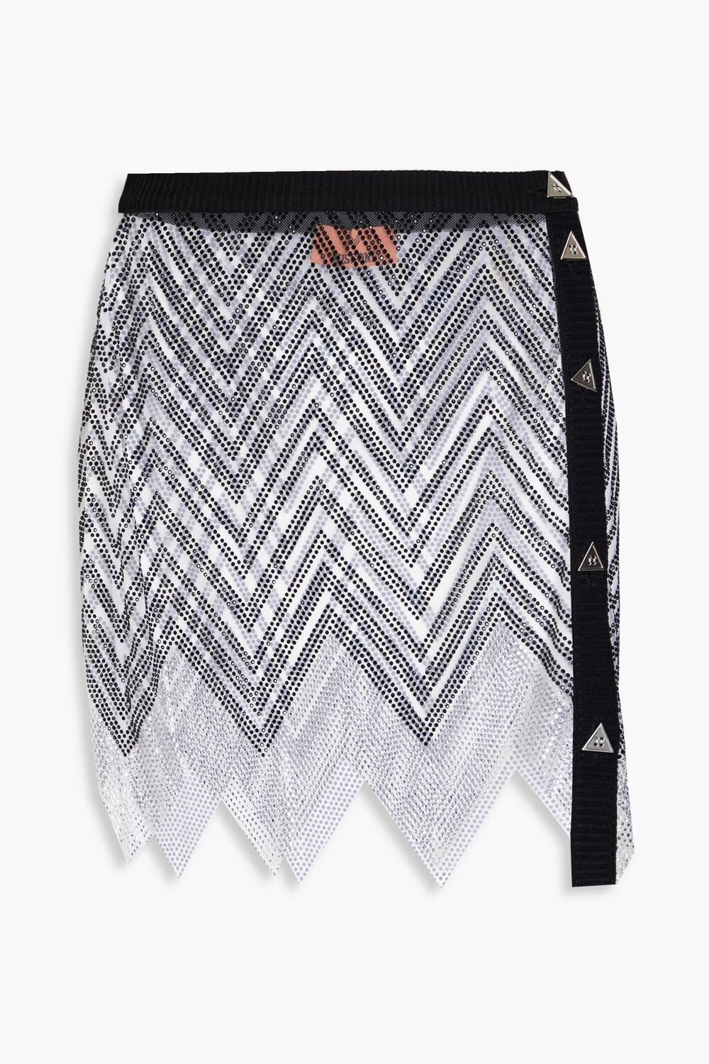 

Мини-юбка из тюля, украшенная кристаллами Missoni, черный