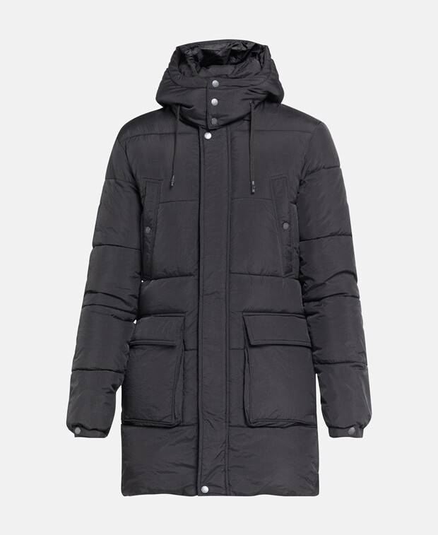 

Стеганое пальто Superdry, черный