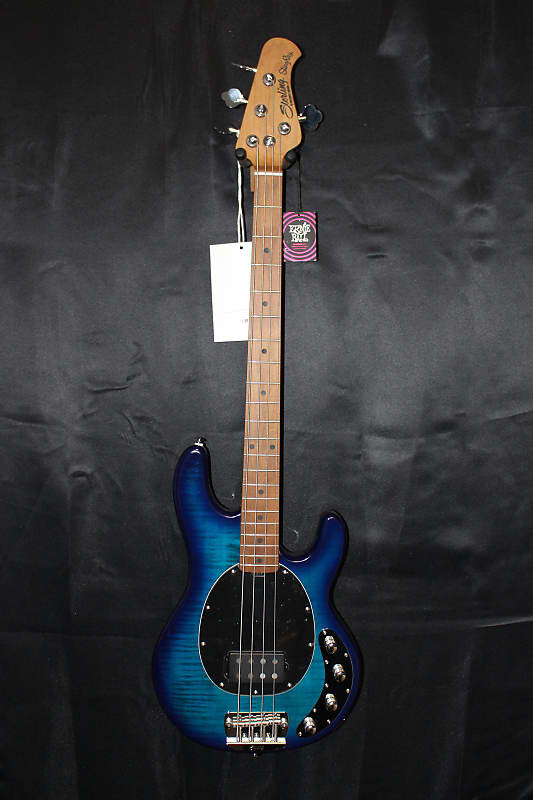 Басс гитара Sterling StingRay RAY34 Flame Maple - Neptune Blue