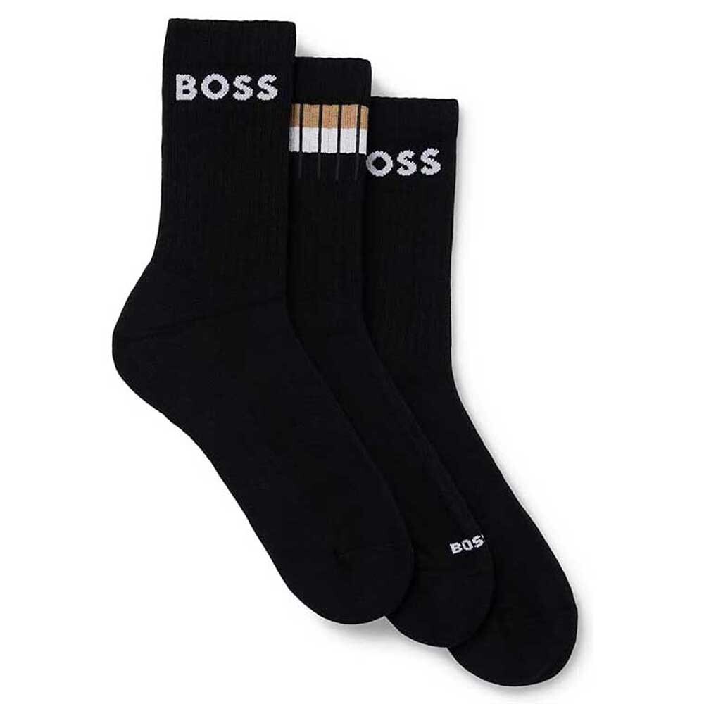 

Носки BOSS Qs Rib, черный