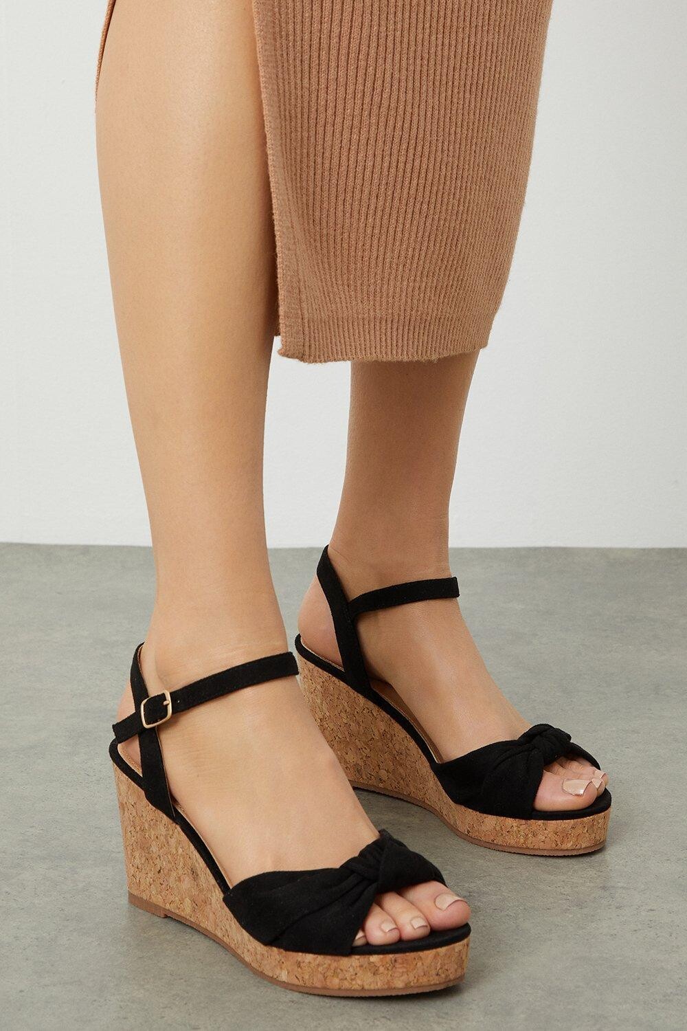 

Romi Пробковая танкетка Dorothy Perkins, черный