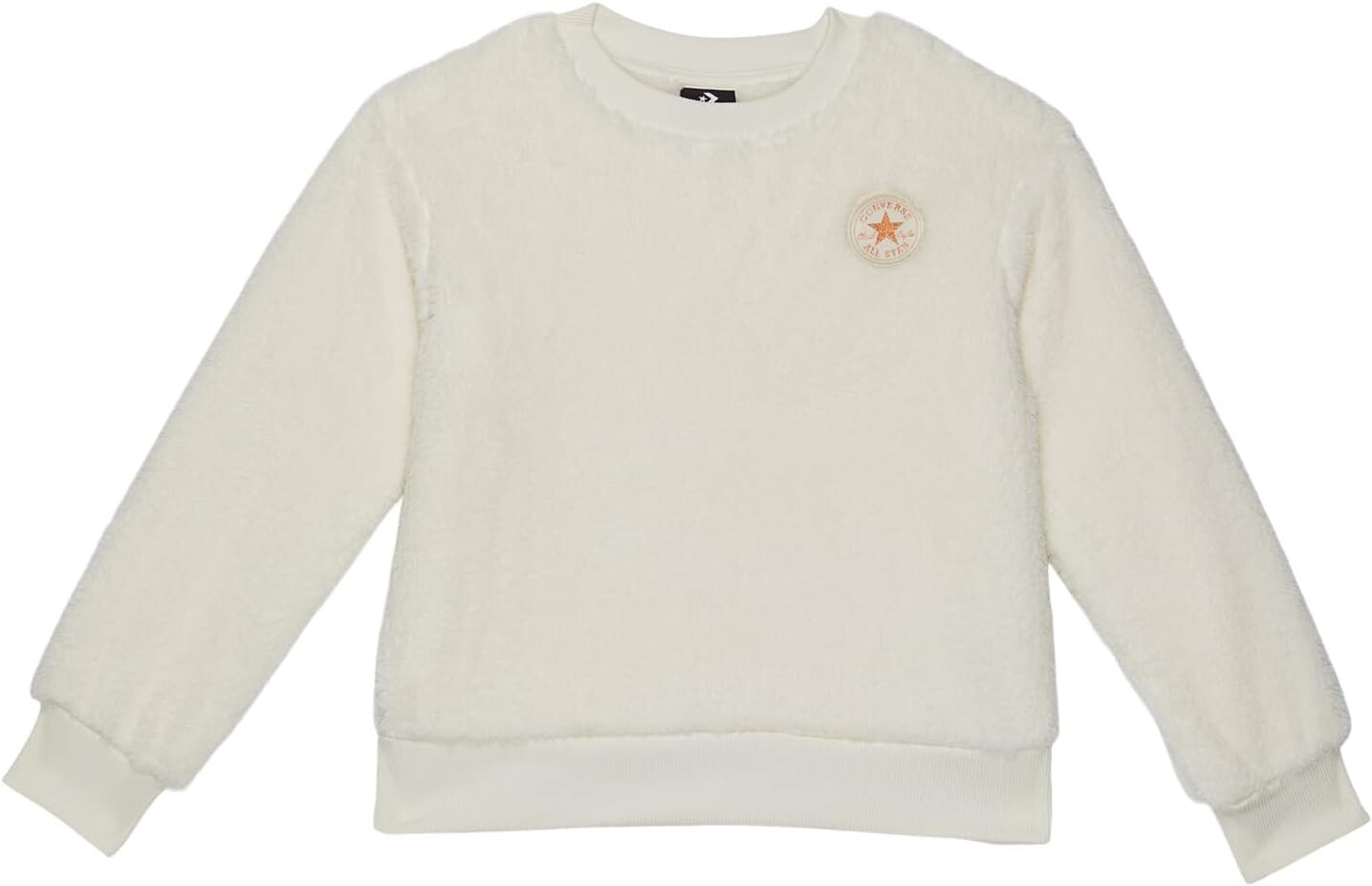 

Толстовка Converse Sherpa Crew Neck Sweatshirt, цвет Egret