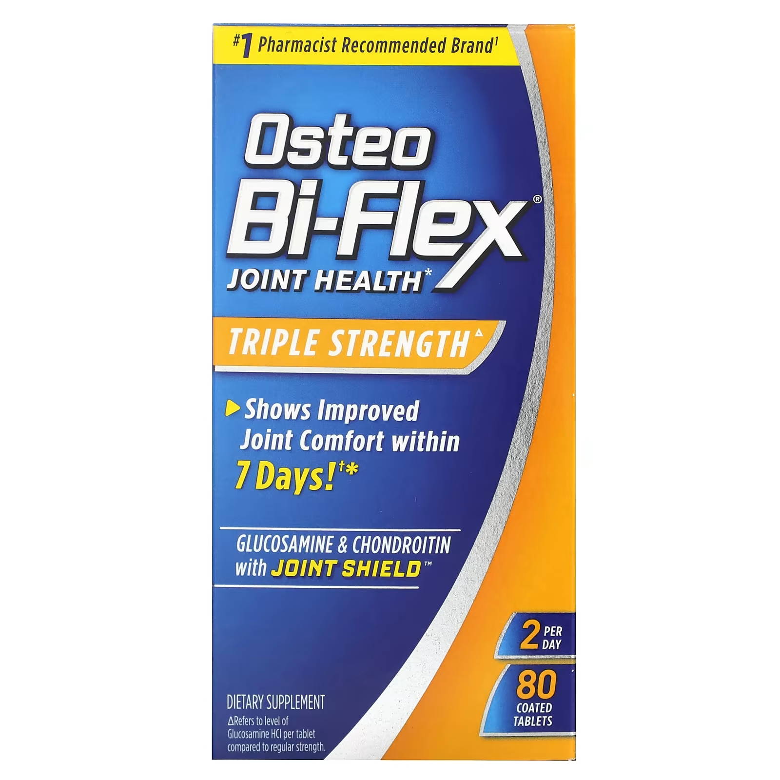 Глюкозамин и хондроитин Osteo Bi-Flex с суставным щитом, 80 таблеток osteo bi flex osteo bi flex легкость коллагеновая формула uc ii 28 минитаблеток
