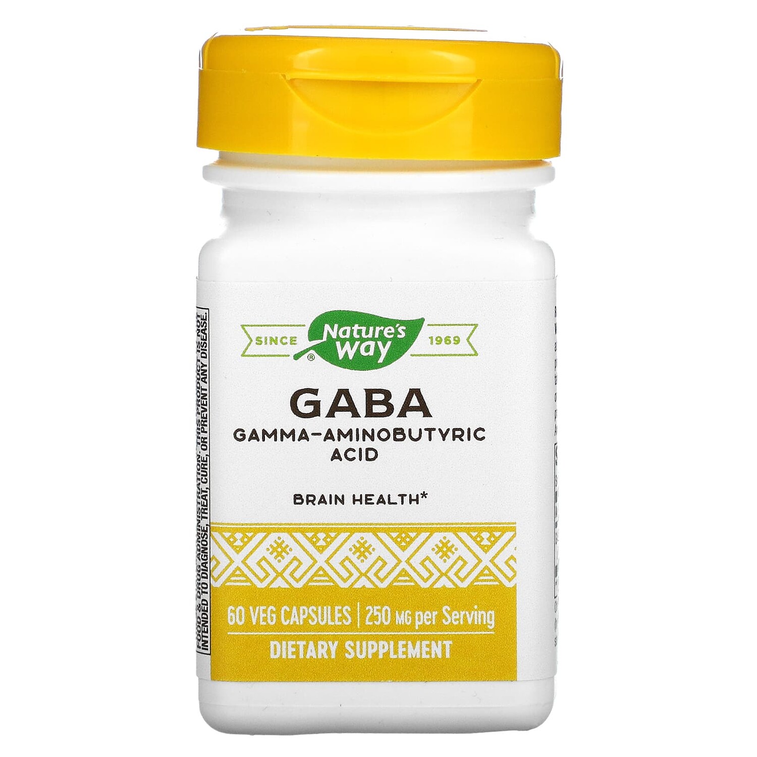 

GABA, 250 мг, 60 вегетарианских капсул, Nature's Way