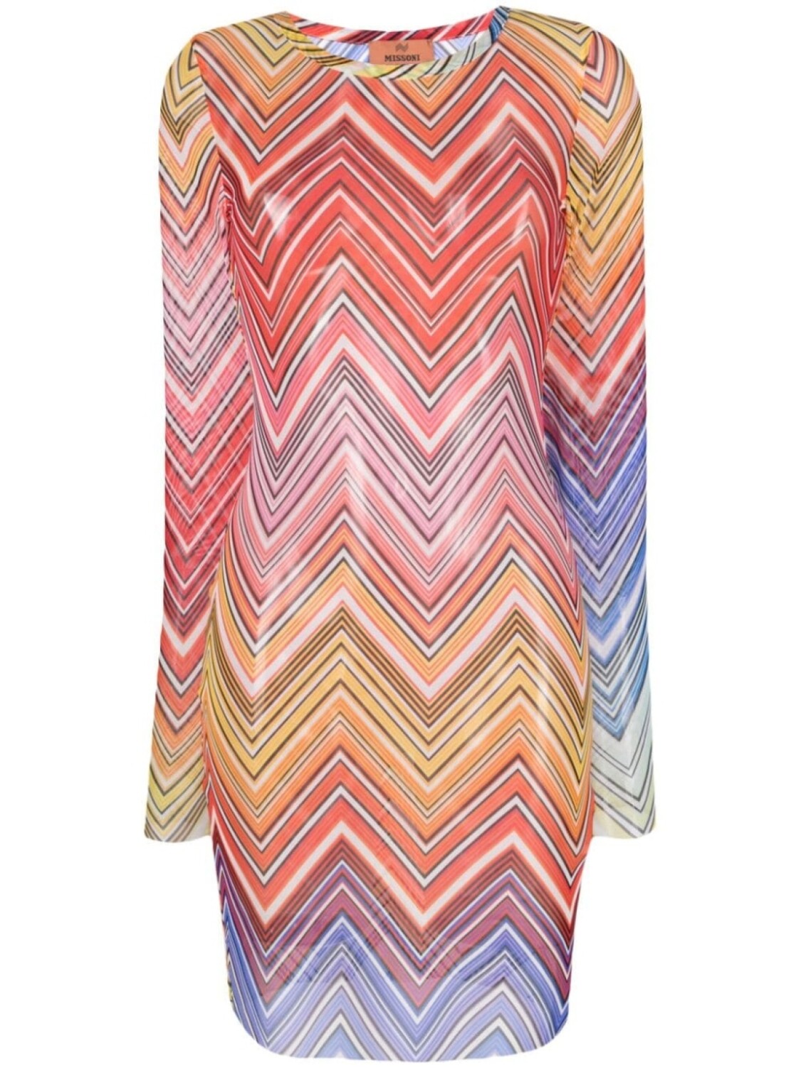 

Missoni футболка с длинными рукавами и узором зигзаг, желтый