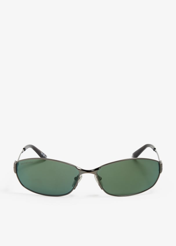 Солнцезащитные очки Balenciaga Mercury Oval, серый солнцезащитные очки zara oval серый
