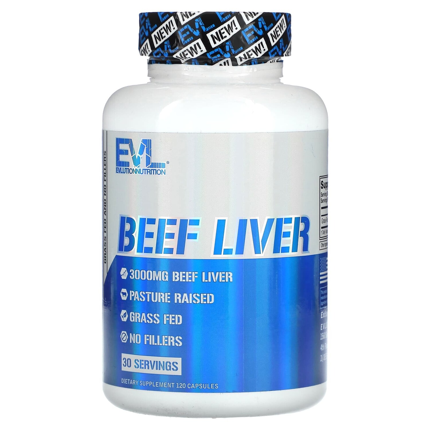 

Говяжья печень, 750 мг, 120 капсул, EVLution Nutrition