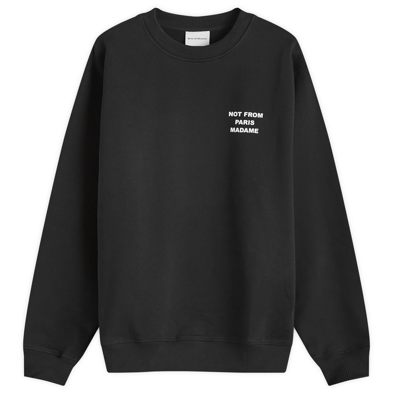 

Толстовка Drôle De Monsieur Not From Paris Madame Crew Sweat, черный