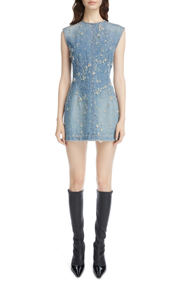 

Джинсовое платье с эффектом потертости Devon Moth ACNE STUDIOS