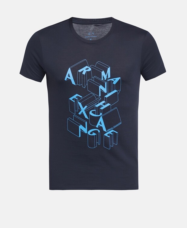

Футболка Armani Exchange, темно-синий