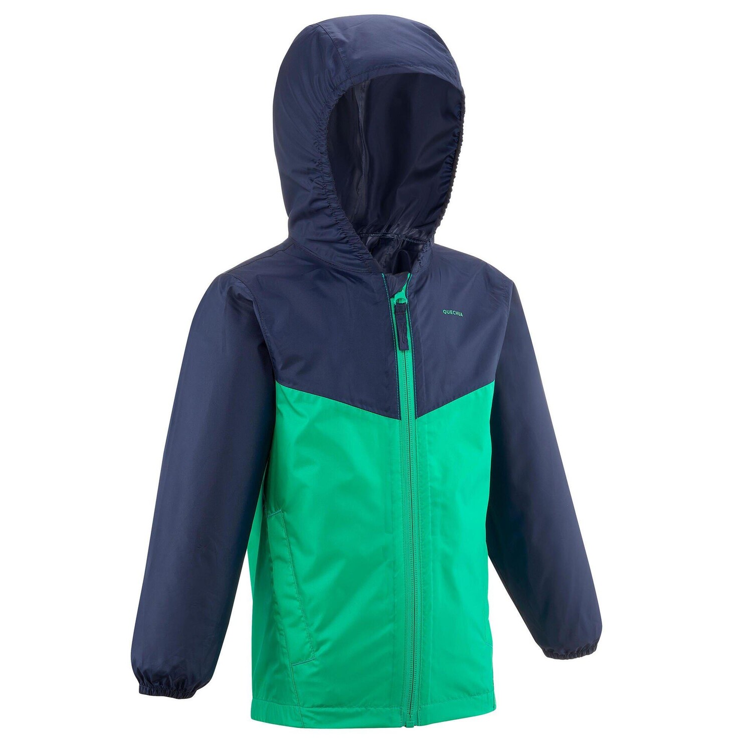 

Водонепроницаемая походная куртка Decathlon Mh150 для детей от 2 до 6 лет Quechua, зеленый