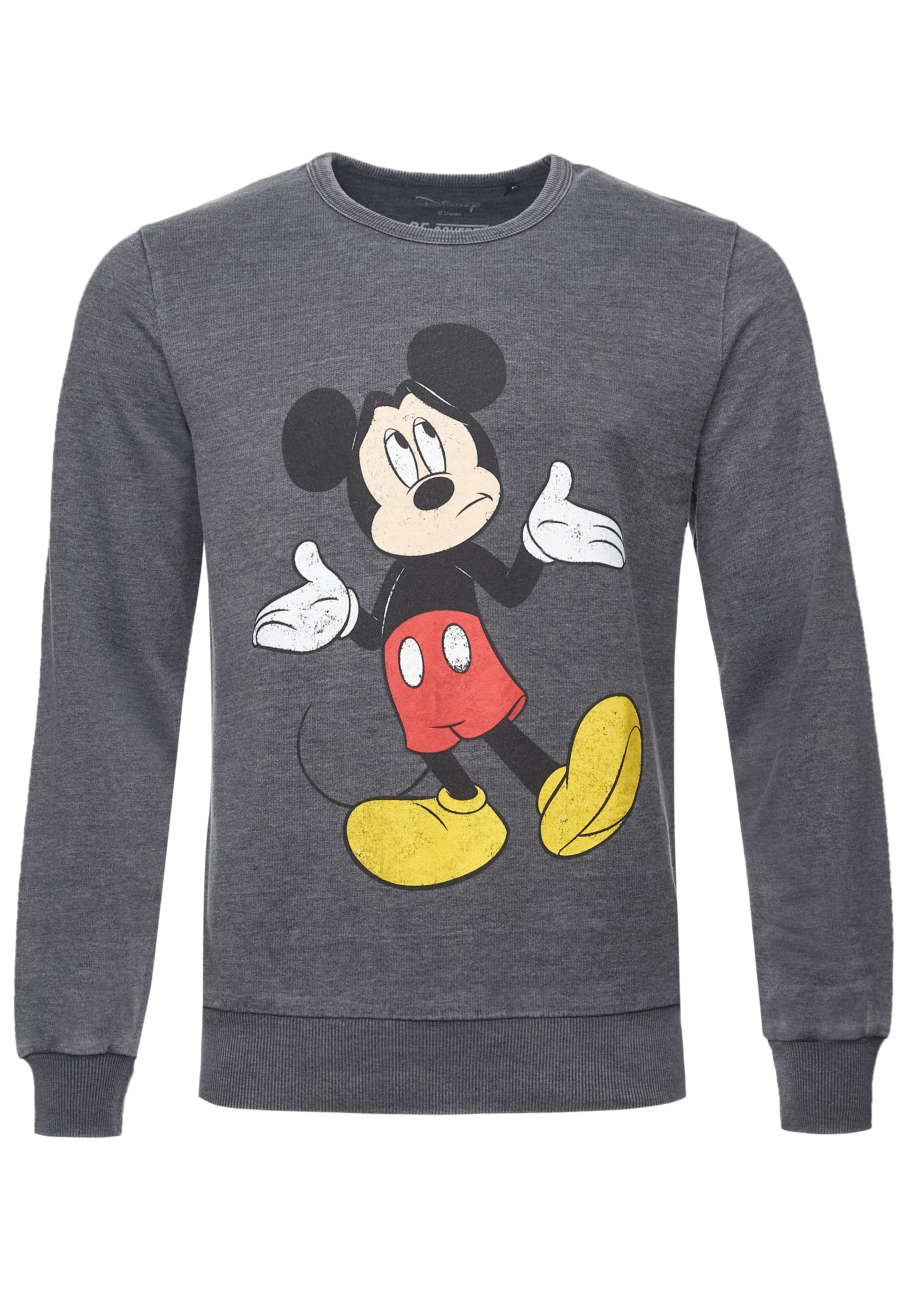 цена Толстовка Recovered Disney Mickey Deciding, серый