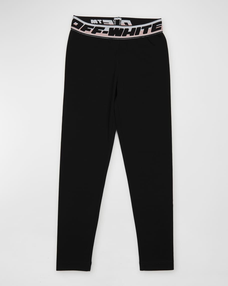 

Леггинсы с логотипом для девочек, размер 4–12 Off-White