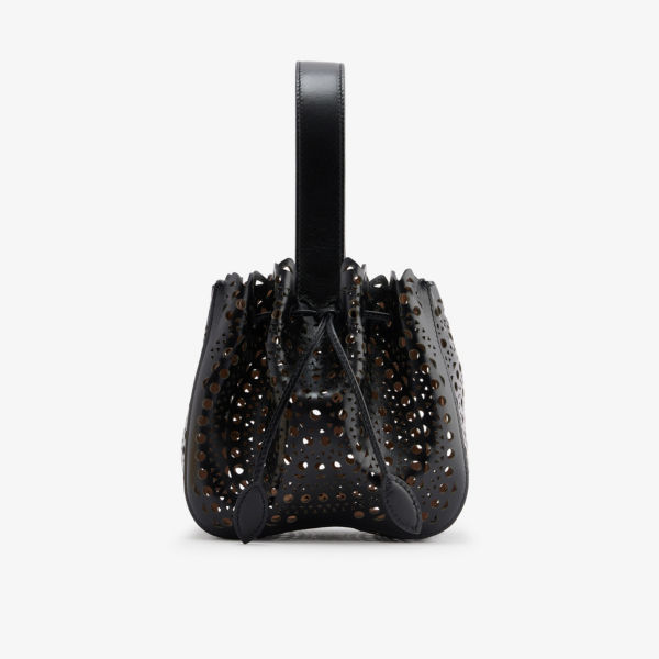 Кожаная сумка Rose Marie с верхней ручкой Alaia, цвет 999 - noir