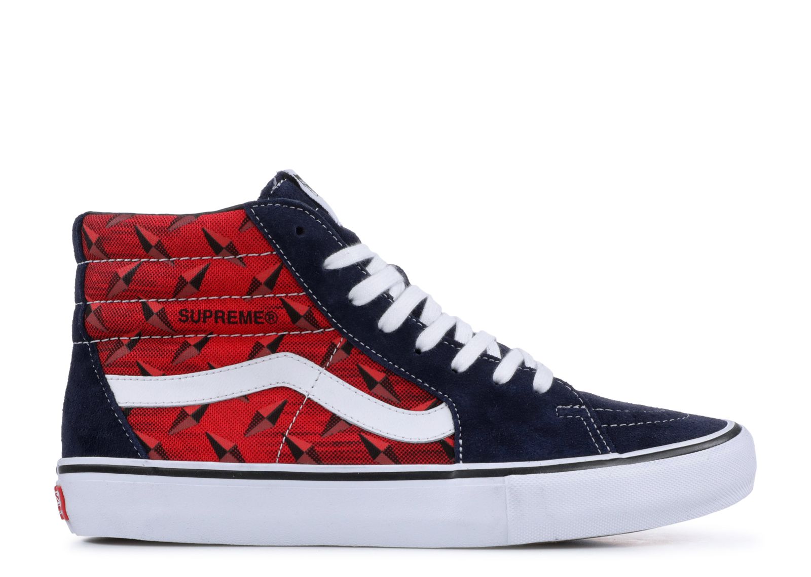 Кроссовки Vans Supreme X Sk8-Hi Pro 'Diamond Plate Navy Red', синий кроссовки vans supreme x sk8 hi sl public enemy черный