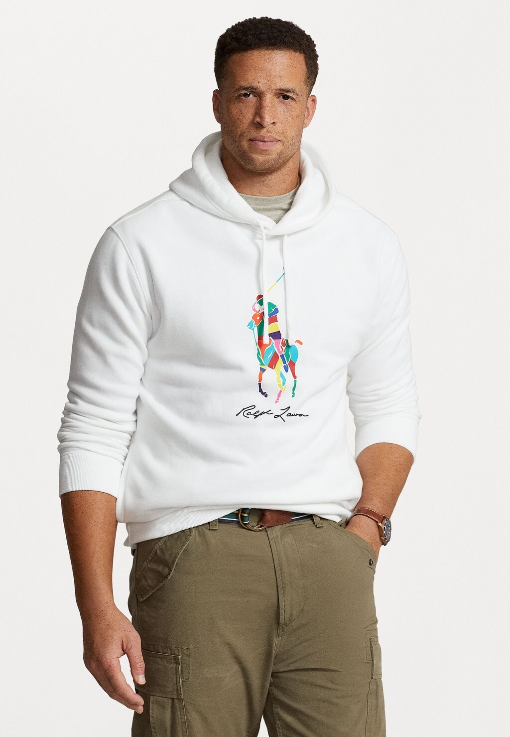 

Толстовка КАПЮШОН С ДЛИННЫМ РУКАВОМ Polo Ralph Lauren Big & Tall, белый