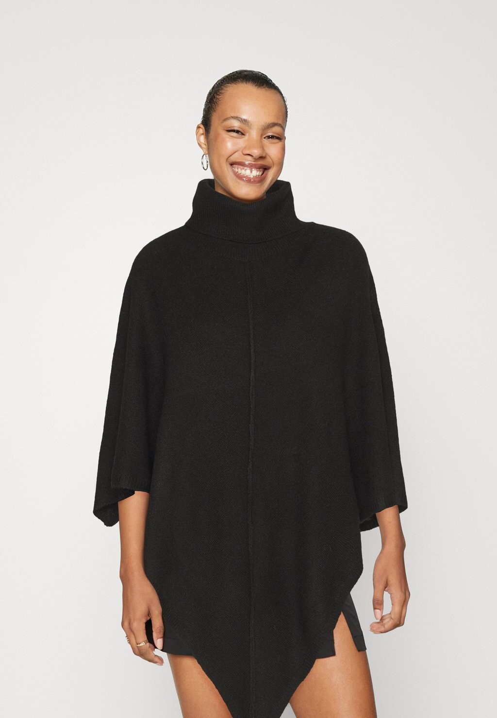 

Пончо JDY JDYJENNY RUE ROLL NECK PONCHO, черный