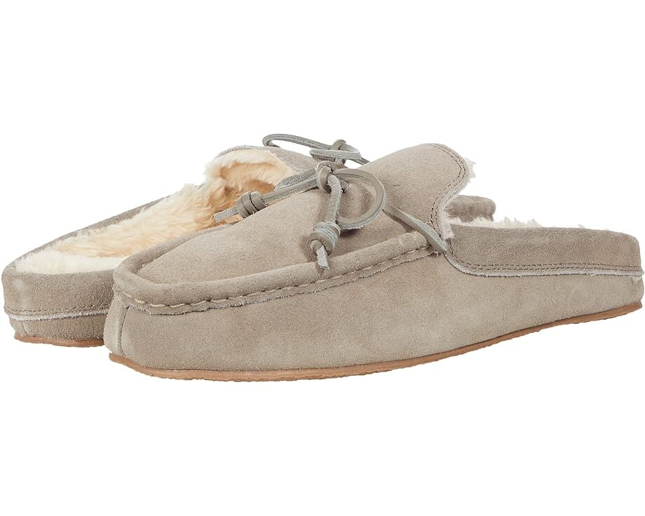 

Домашняя обувь Madewell Suede Moccasin Scuff Slippers, цвет Telluride Stone