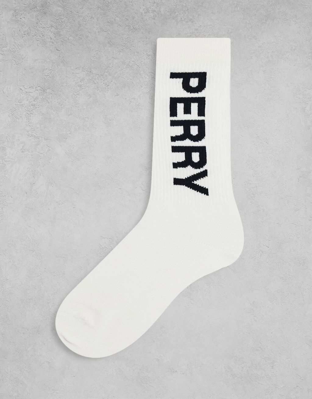 

Белые носки в рубчик с логотипом Fred Perry