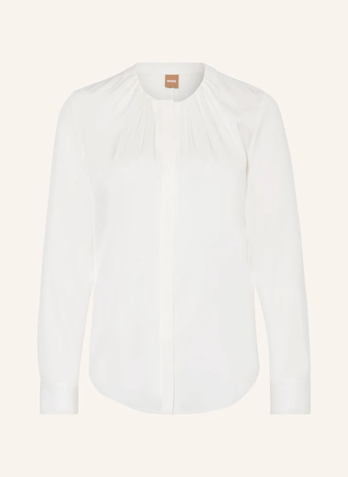 Шелковая блузка-рубашка banorah Boss, белый