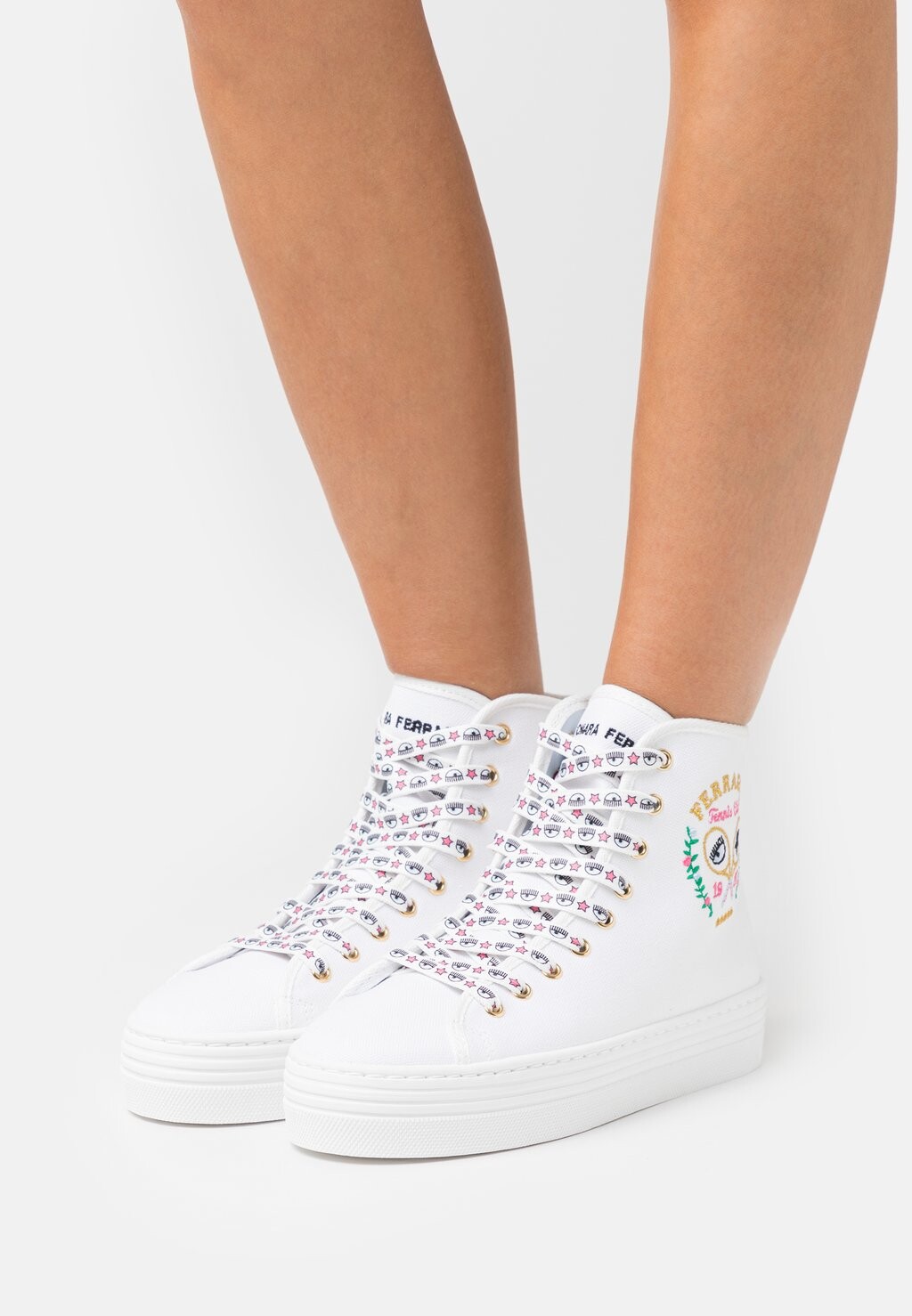 

Высокие кроссовки CHIARA FERRAGNI, белый