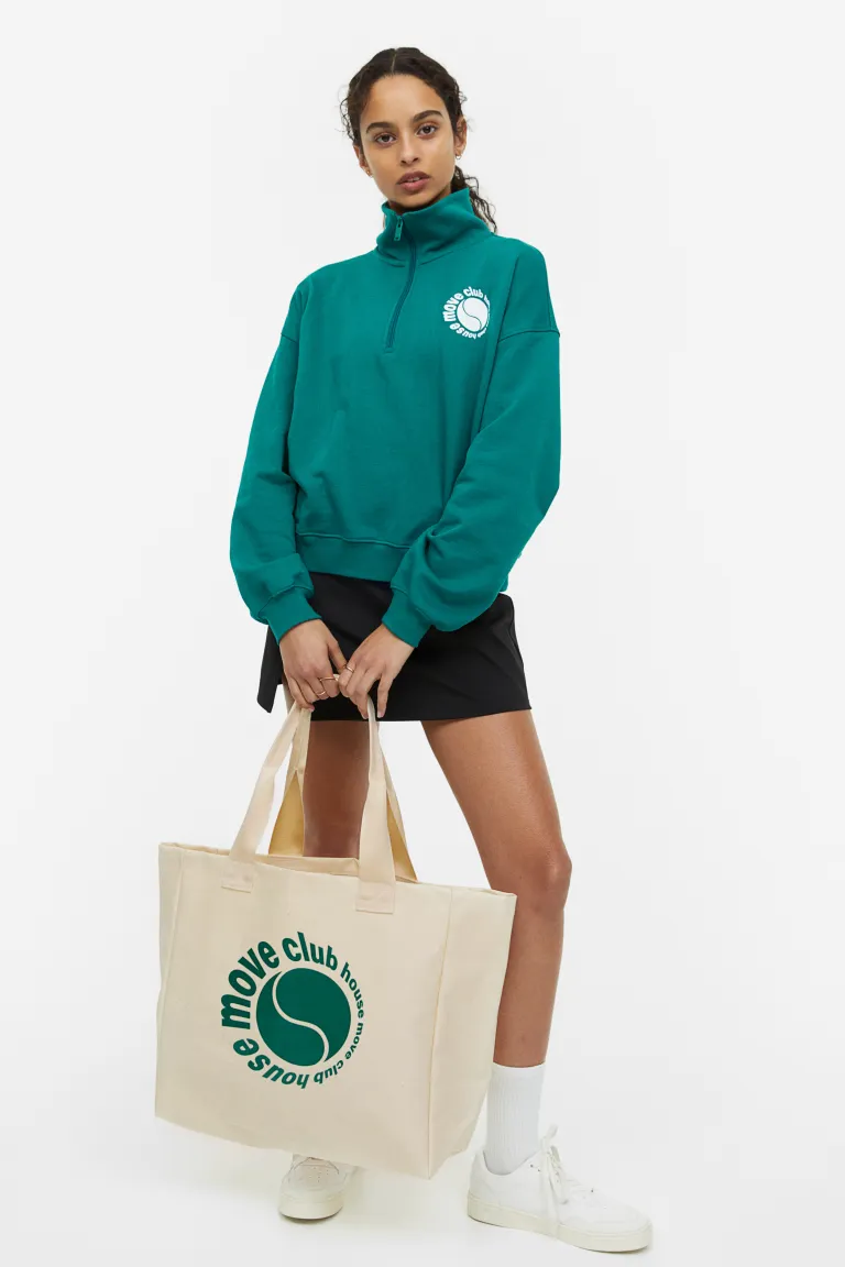 

Спортивная сумка из парусины H&M, бежевый