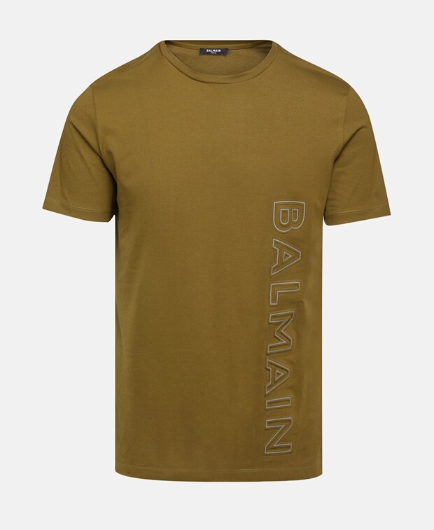 

Футболка Balmain, хаки