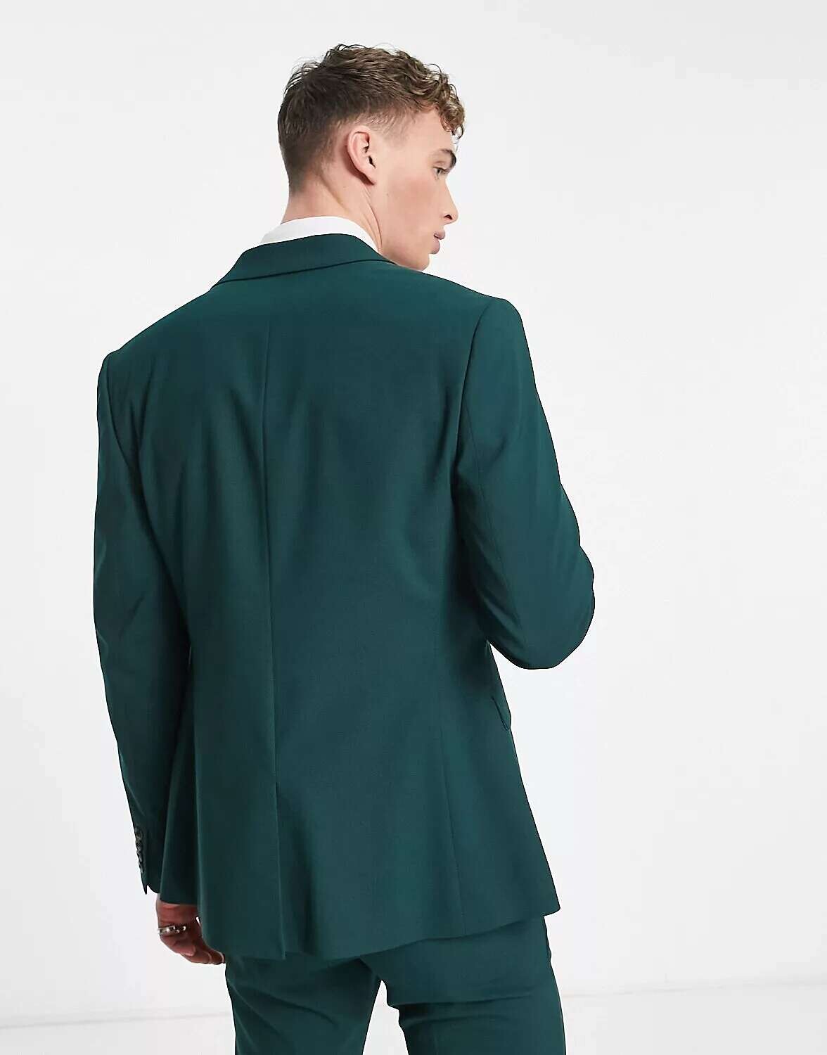 

Сосново-зеленый пиджак скинни ASOS