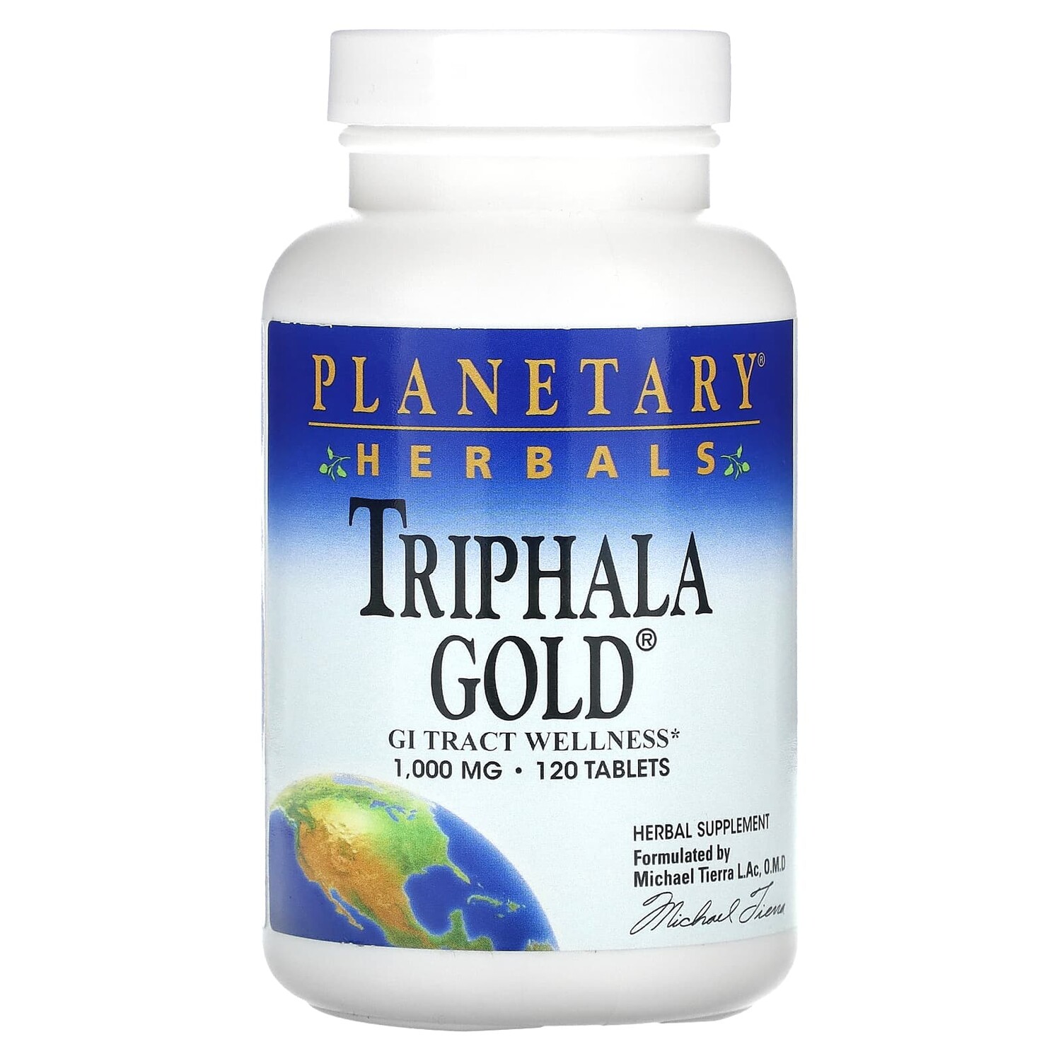 

Triphala Gold, здоровье желудочно-кишечного тракта, 1,000 мг, 120 таблеток, Planetary Herbals
