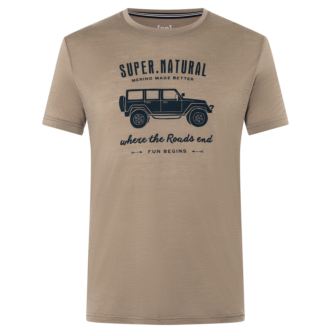 

Рубашка из мериноса Super Natural All Terrain Tee, цвет Brindle/Blueberry